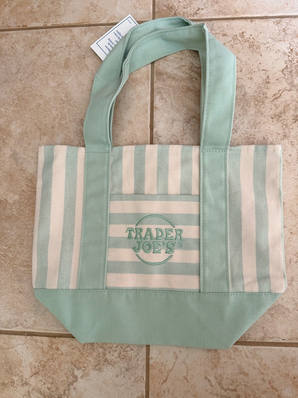Trader Joe’s 2026 Mini Striped Tote Bag NWT